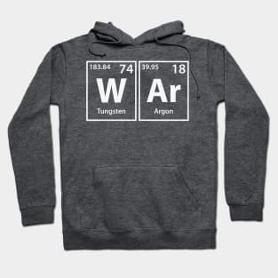 War (W-Ar) Periodic Elements Spelling Hoodie